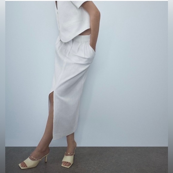 Zara linen skirt - Picture 2 of 3